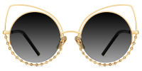 Cateye Gold Sunglasses