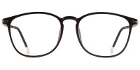 Round Black/Silver Frame 