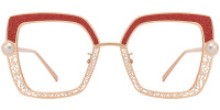 Square Red Sparkle Frame