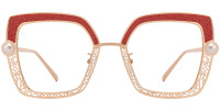 Square Red Sparkle Frame