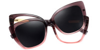 Cateye Pink Magnetic Snap-On Frame