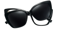 Cateye Black Magnetic Snap-On Frame