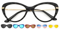 Cateye Black Magnetic Snap-On Frame