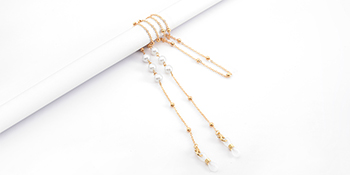 Pearl Gold Eyeglasses Chain